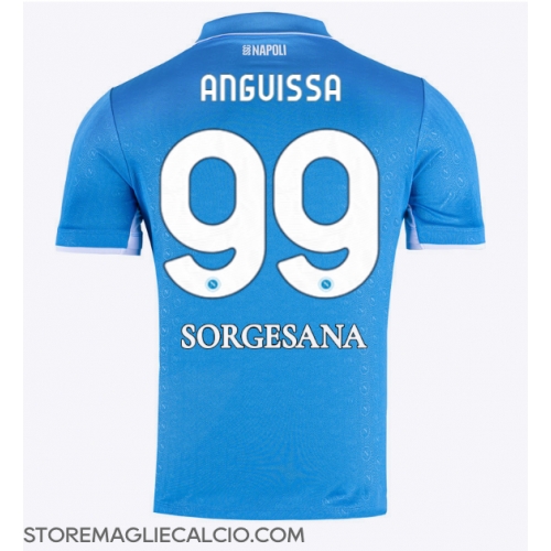SSC Napoli Frank Anguissa #99 Maglia Gara Casa Repliche 2024-25 Maniche Corte SSC Napoli Frank Anguissa #99 Maglia Gara Casa Repliche 2024-25 Maniche Corte